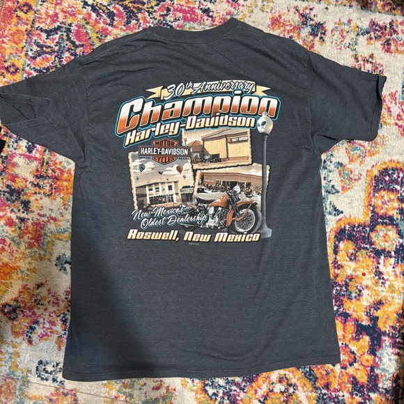 Harley-Davidson Gray Roswell Graphic Tee - Picture 1 of 4